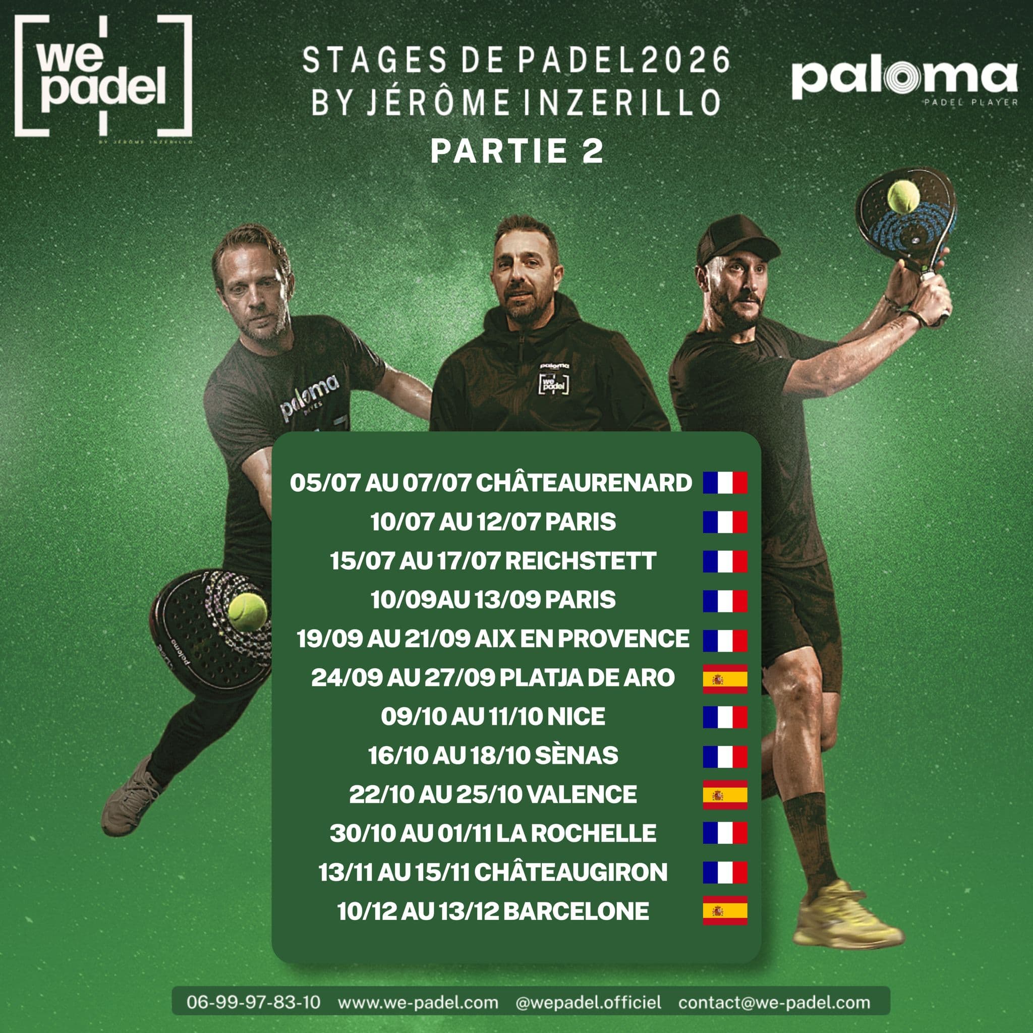 Jérôme Inzerillo coachant des joueurs en tournoi