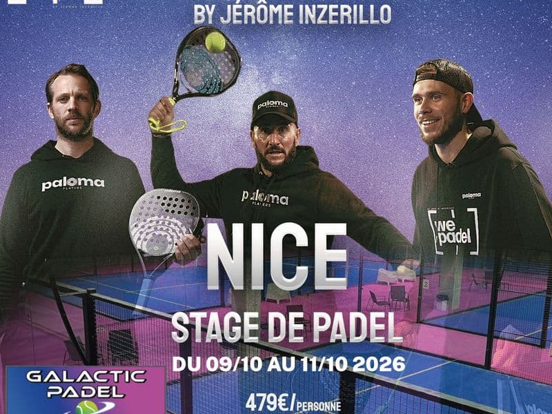 Affiche Stage Padel WePadel Nice 2026